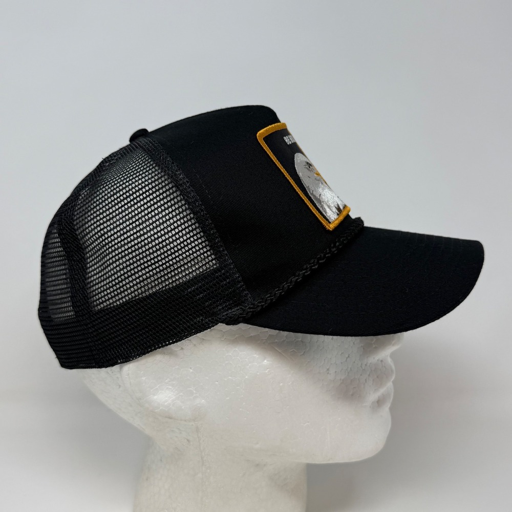 Cobra Be Bold Eagle Patch Trucker‎ Hat Black Mesh Snapback Cap One Size - Picture 3 of 8